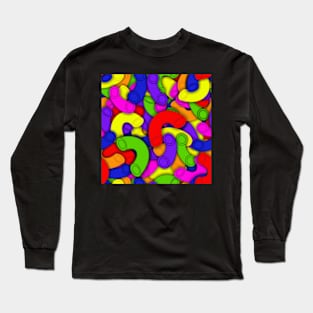 colored noodles, children's craft project Long Sleeve T-Shirt